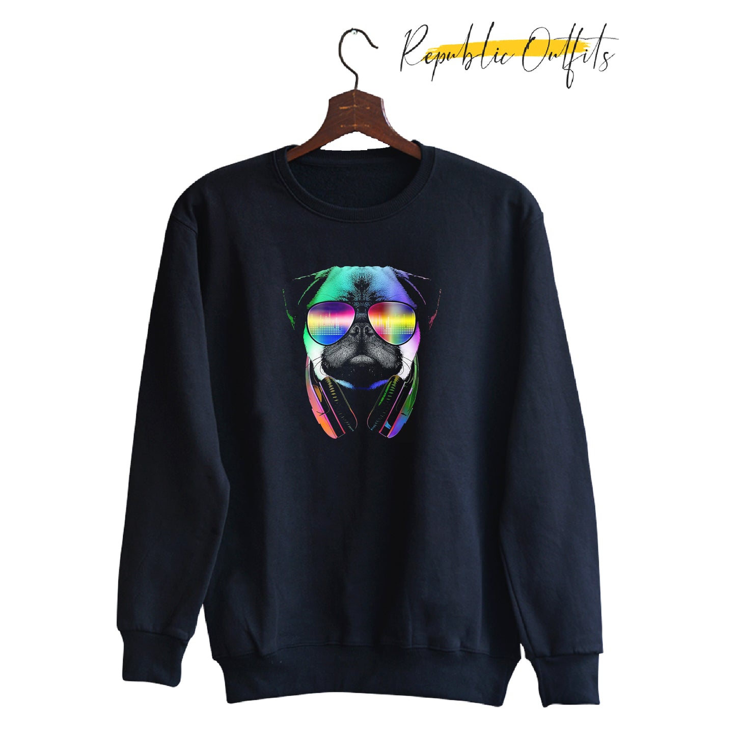 Pug Life Black Sweatshirt