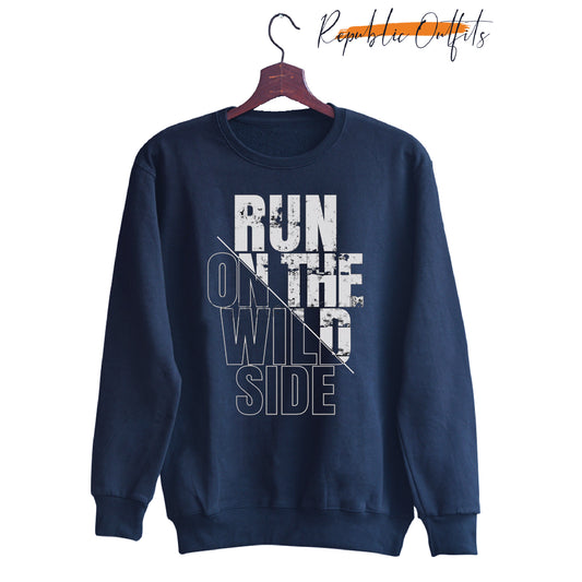 Run On The Wildside Navy Sweatshirt