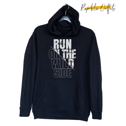 Run On The Wildside Black Hoodie