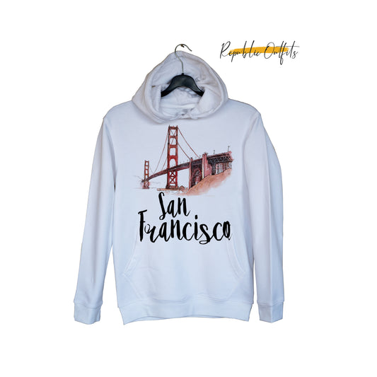 San Francisco White Hoodie