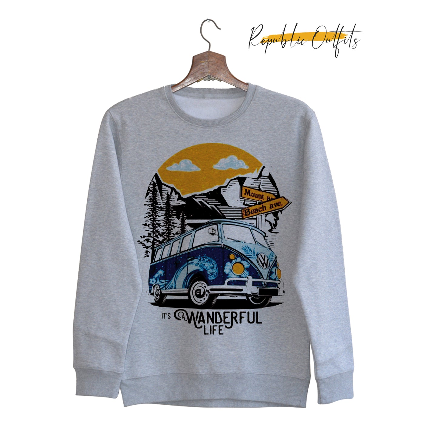 Wanderful Life Grey Sweatshirt